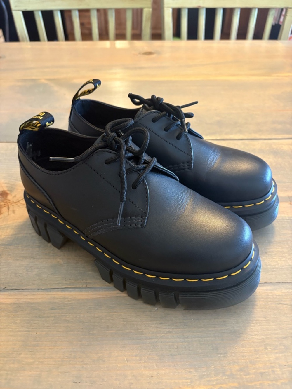 Doc Marten Audrick Nappa Leather Platform shoes